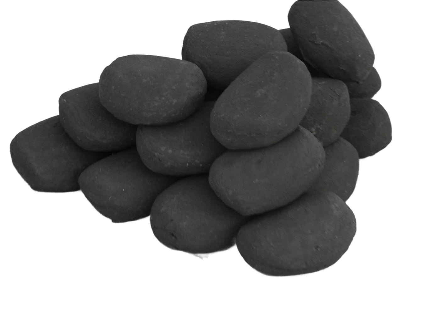 Ceramic gas fire pebbles in a pack