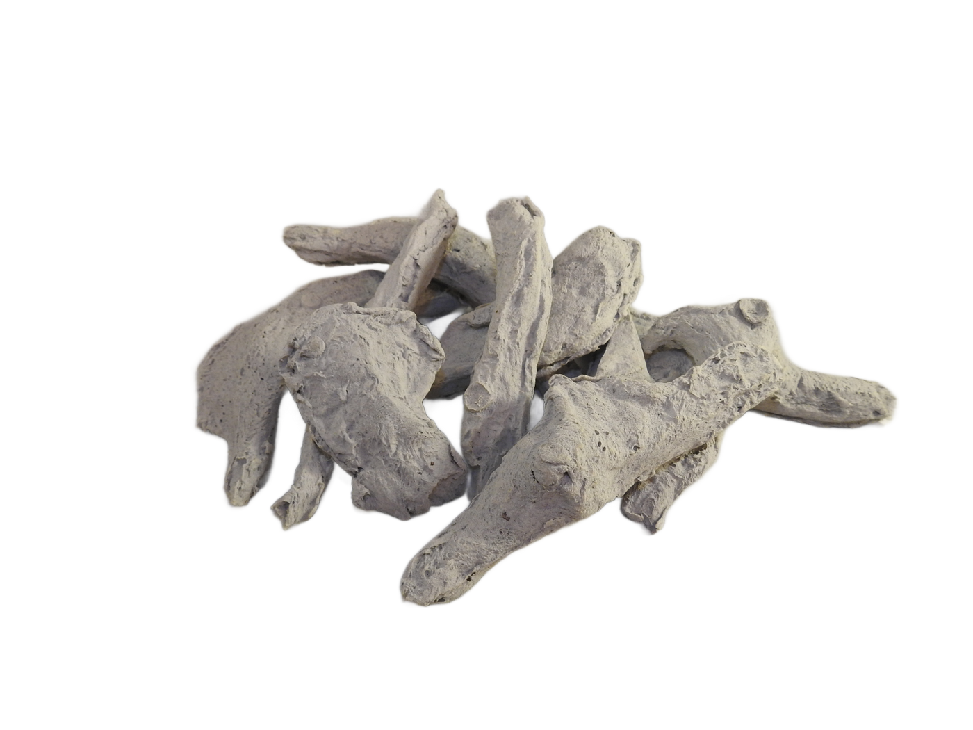 Ceramic artificial gas fire logs