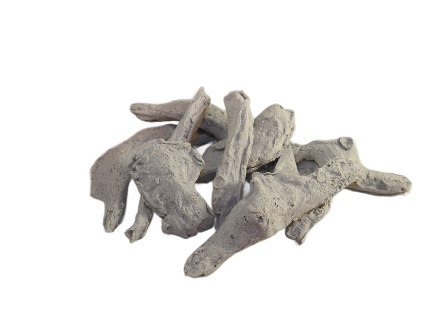 Ceramic artificial gas fire logs