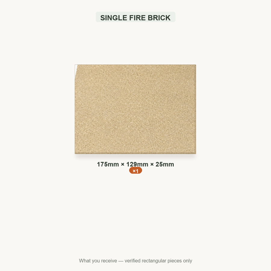 SINGLE FIRE BRICK — 175x129x25mm ×1