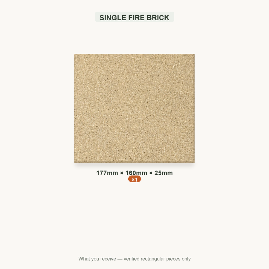 SINGLE FIRE BRICK — 177x160x25mm ×1