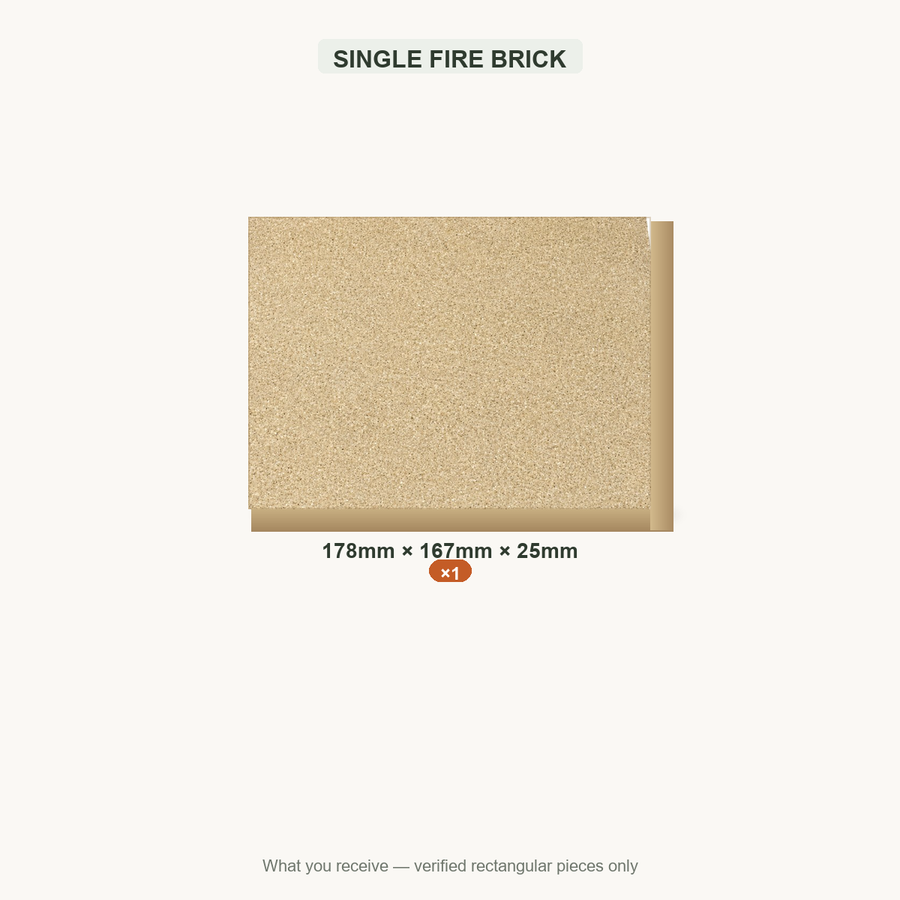 SINGLE FIRE BRICK — 178x167x25mm ×1