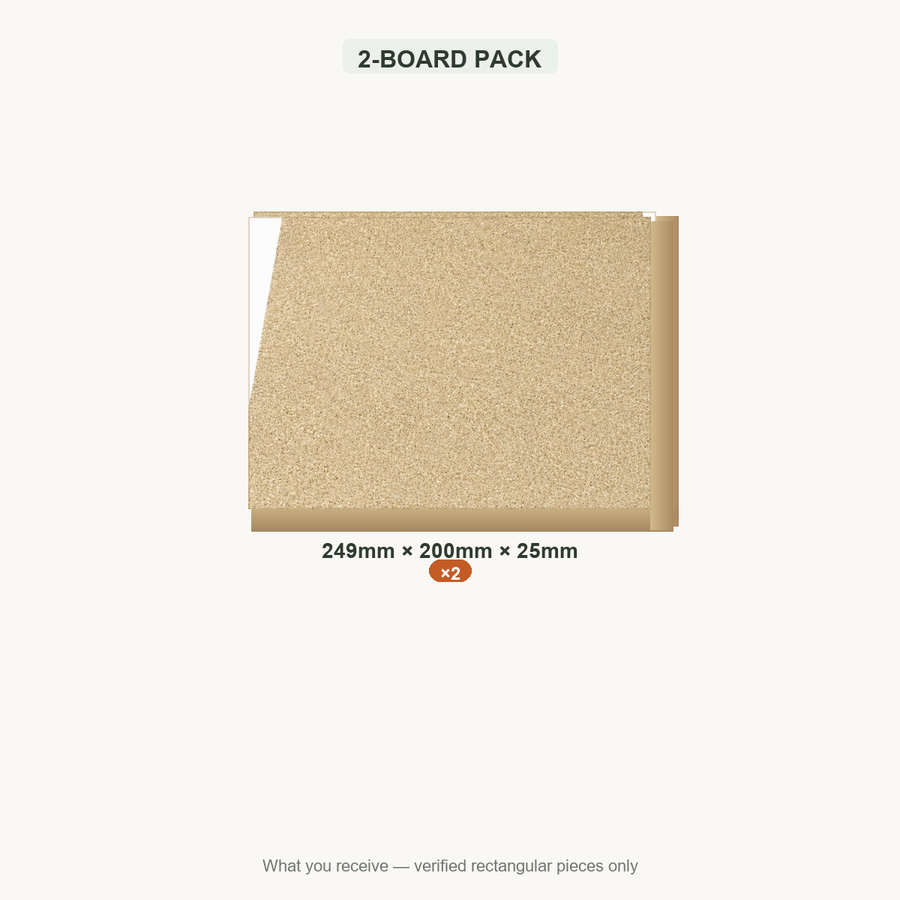 2-BOARD PACK — 249x200x25mm ×2