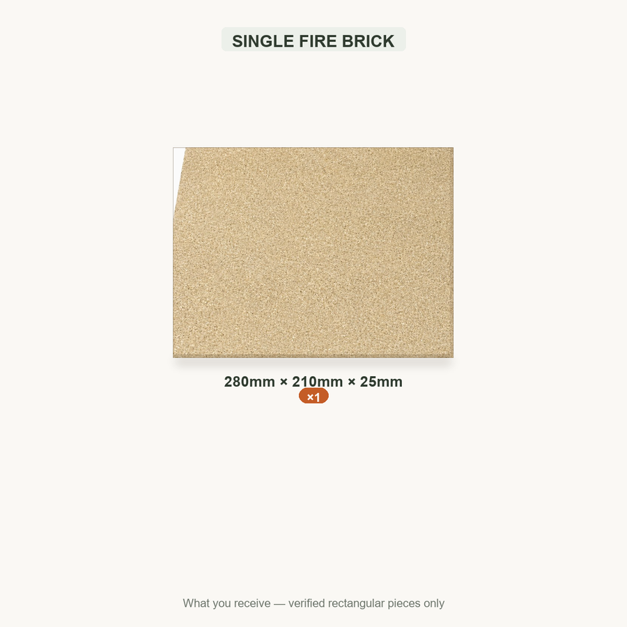 SINGLE FIRE BRICK — 280x210x25mm ×1