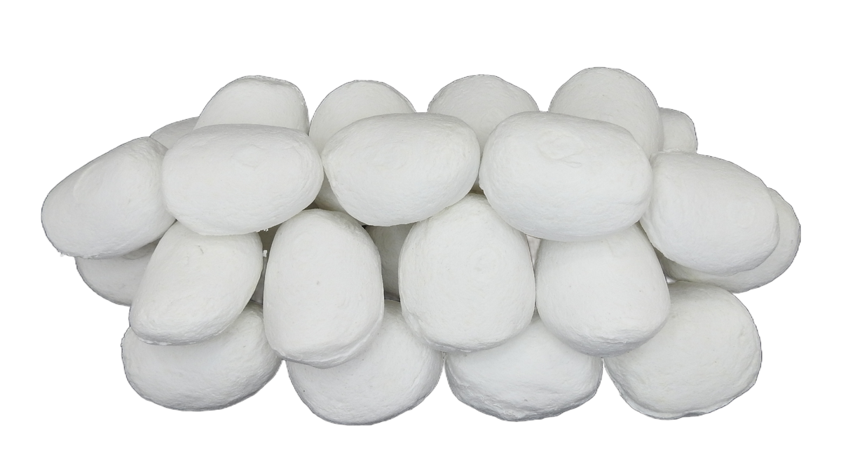 Large Grey White Pebbles (10 / 15 / 20 / 30 Pack)