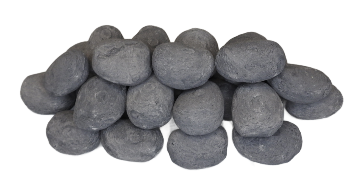 Large Grey White Pebbles (10 / 15 / 20 / 30 Pack)