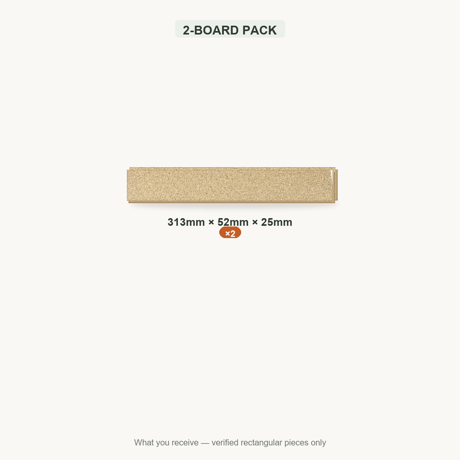 2-BOARD PACK — 313x52x25mm ×2