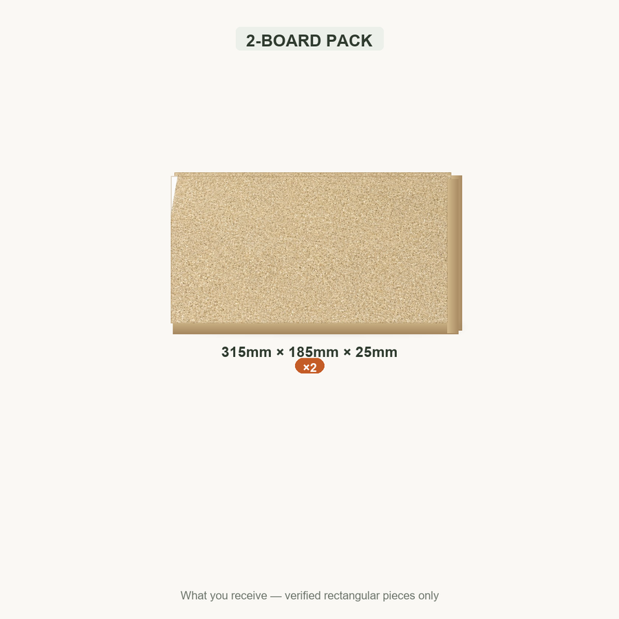 2-BOARD PACK — 315x185x25mm ×2