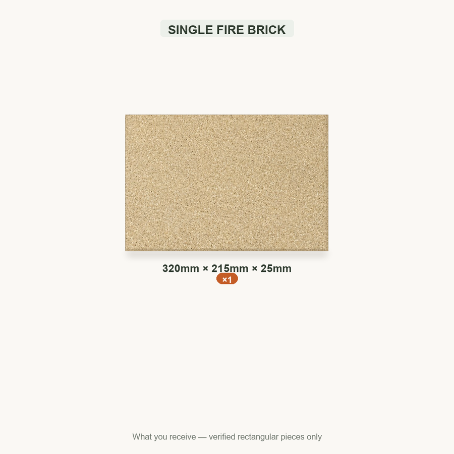 SINGLE FIRE BRICK — 320x215x25mm ×1