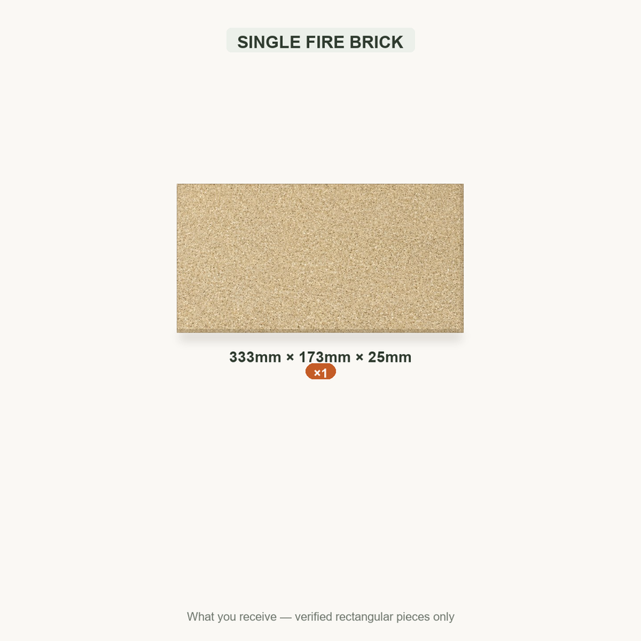 SINGLE FIRE BRICK — 333x173x25mm ×1