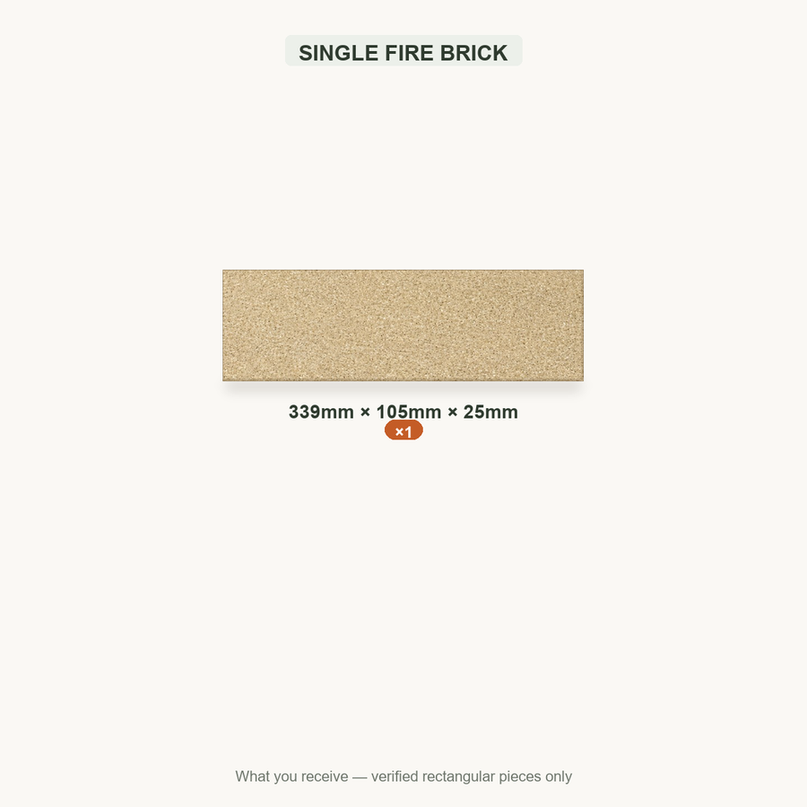 SINGLE FIRE BRICK — 339x105x25mm ×1