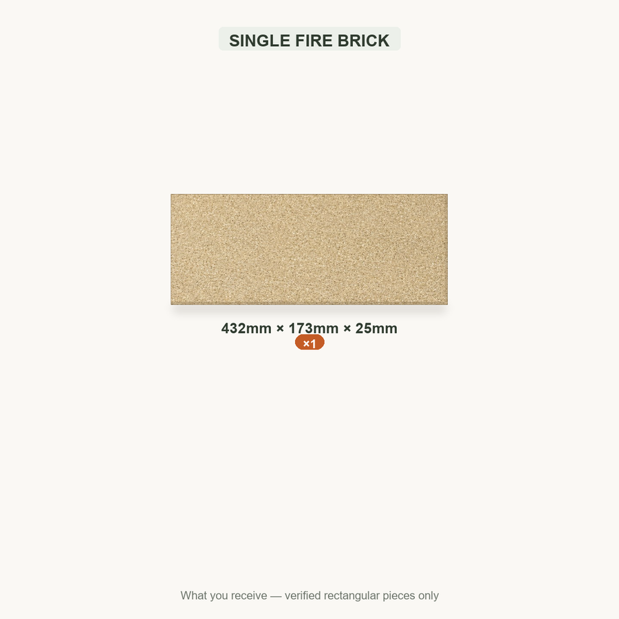 SINGLE FIRE BRICK — 432x173x25mm ×1