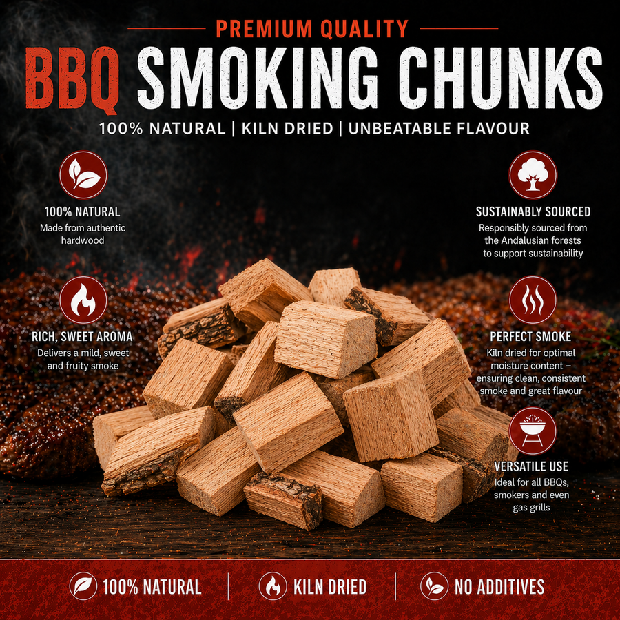 BBQ smoking wood chips in resealable bag