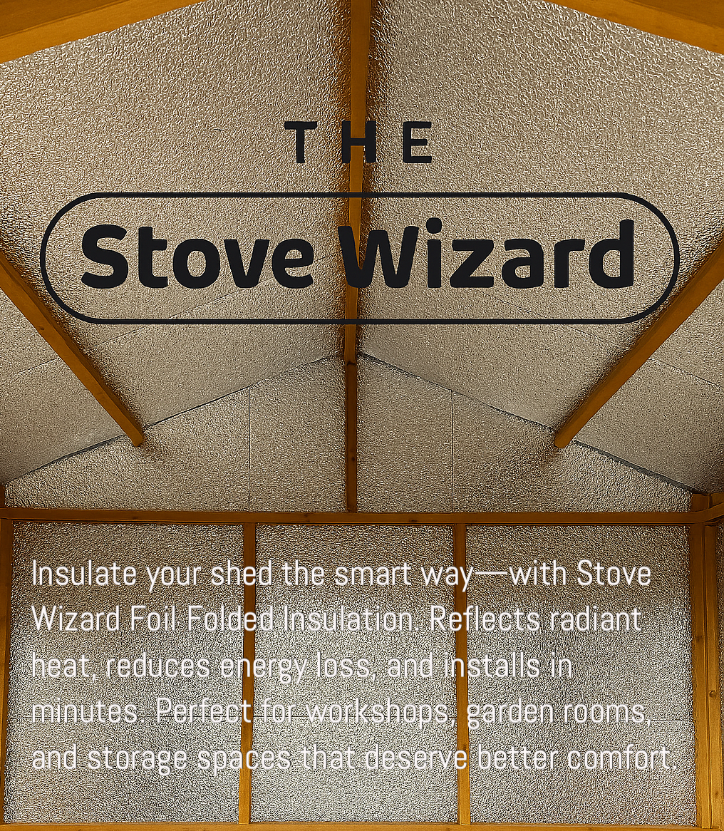 The Stove Wizard Foil Insulation Radiator Reflector Panels for Floor Roof Wall and Ceiling Heat and Vapour Barrier Energy Saving Bubble Foil Wrap CHOOSE YOUR SIZE