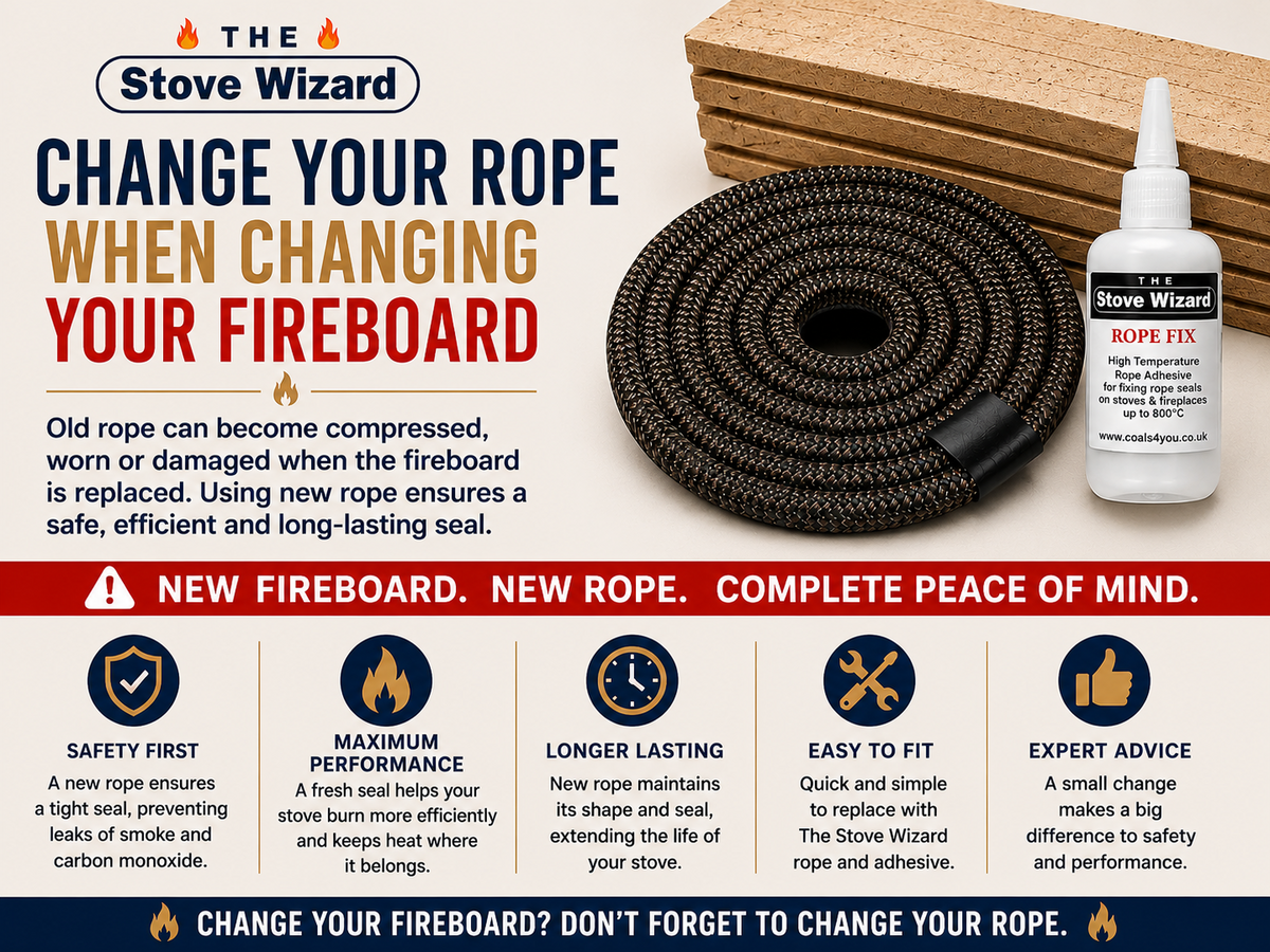 The Stove Wizard Vermiculite Fire Board – Decorative Stove Liner Panels | Multiple Patterns, Sizes & Thicknesses | Heat Resistant to 1200°C