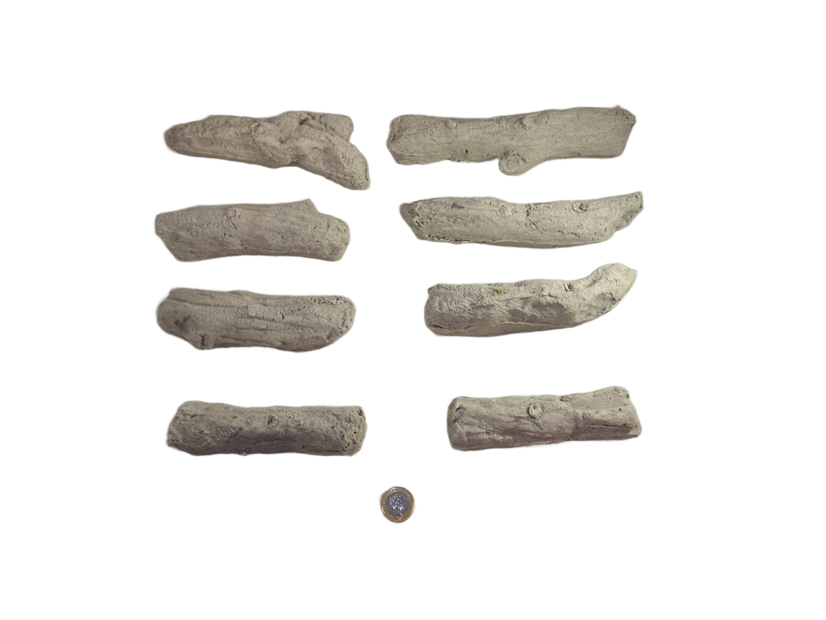 16 Piece Driftwood ceramic gas fire logs