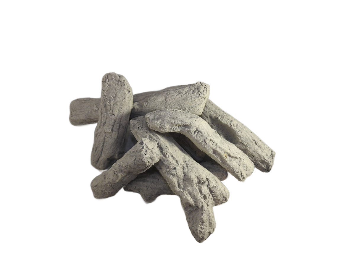 16 Piece Driftwood ceramic gas fire logs