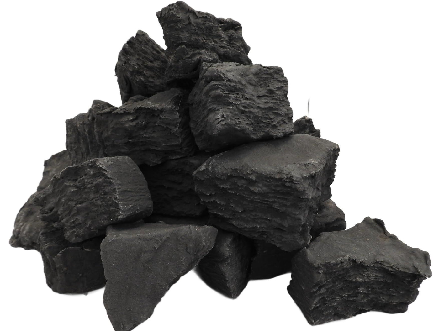 The Stove Wizard Gas Fire Replacement Coals, 5 Small 5 Medium 5 Large 5 Triangle, Suitable for Gas, Electric, LPG and Bio Ethanol Fires