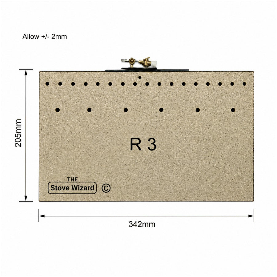 R3 inset gas fire burner