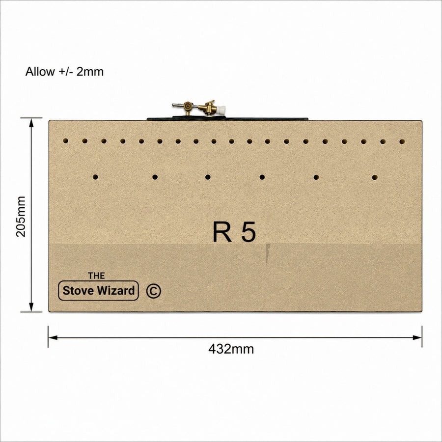 R5 inset gas fire burner