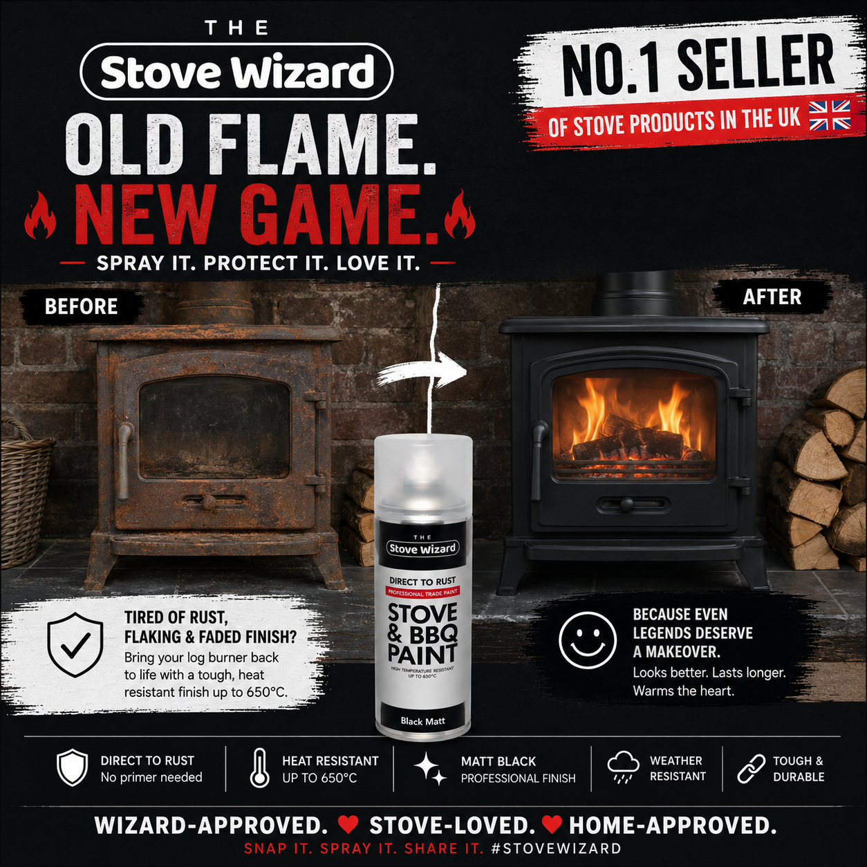 High Temperature Spray Paint Stove BBQ & Coal