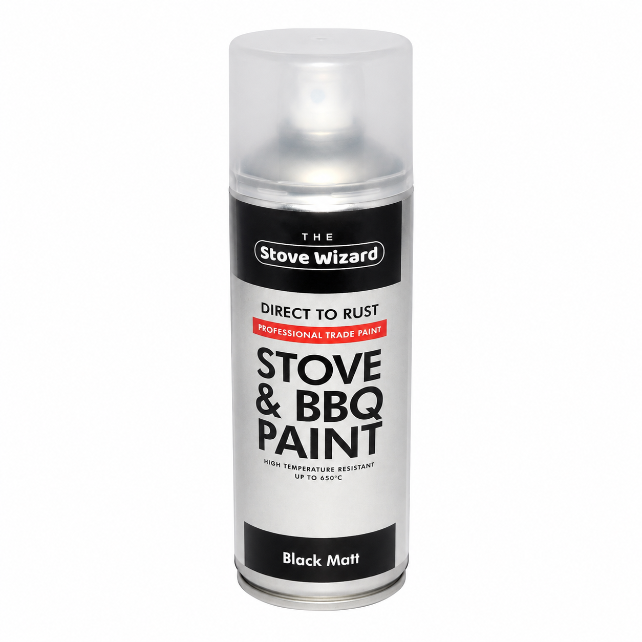 High temperature stove and BBQ spray paint can