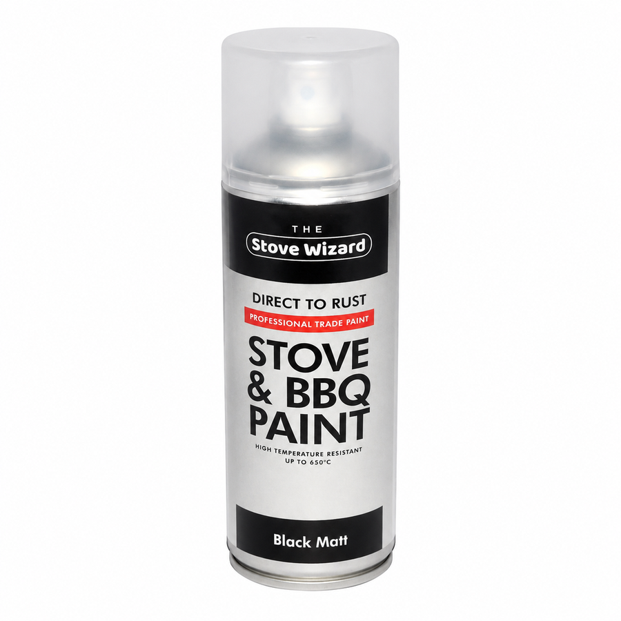High temperature stove and BBQ spray paint can