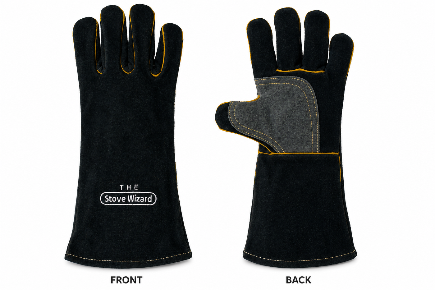 Stove Rope Gloves Polish Kit With Heat Resistant Wood Log Burner Multi Fuel Coal