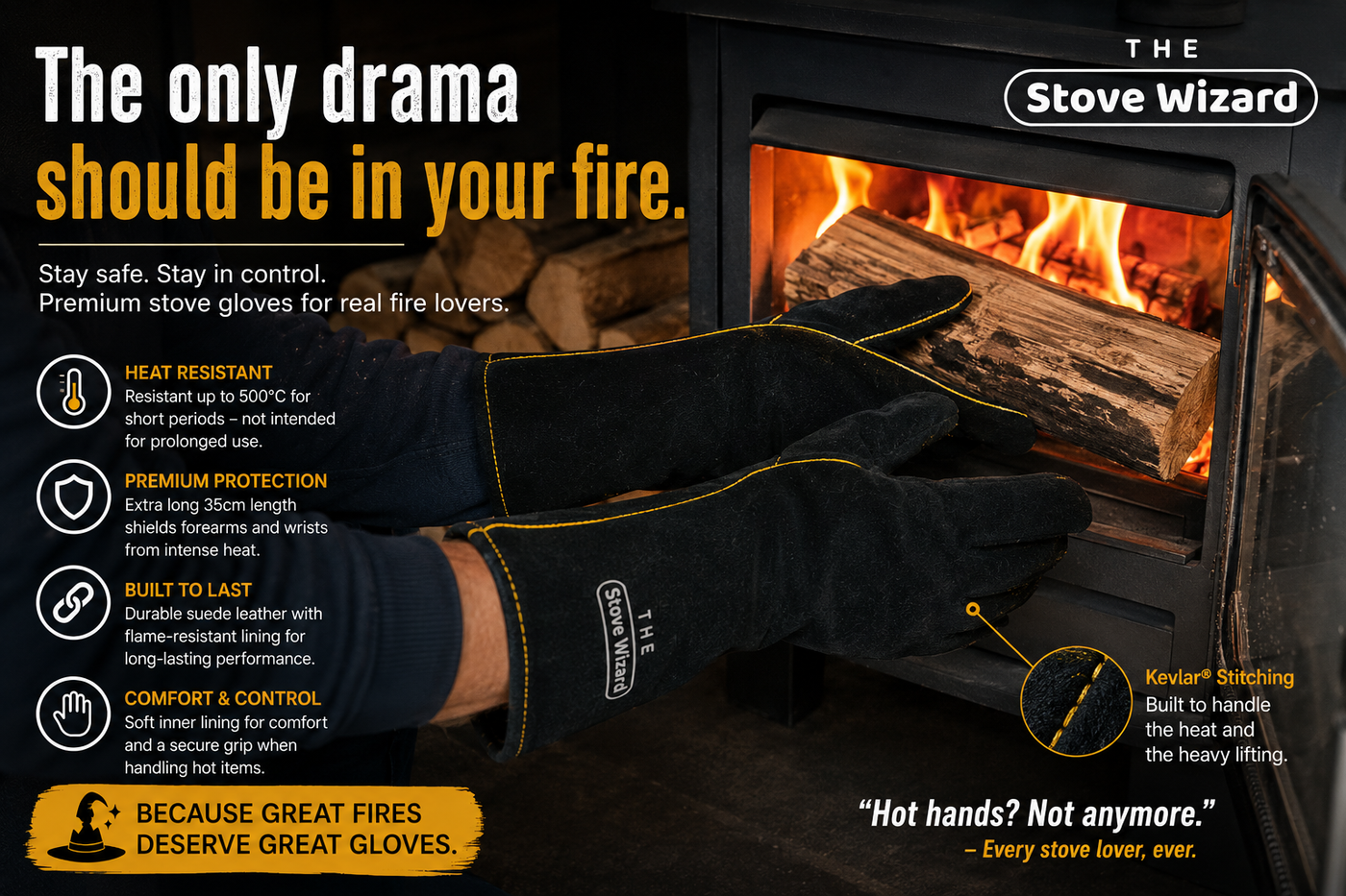 The Stove Wizard Stove Gloves