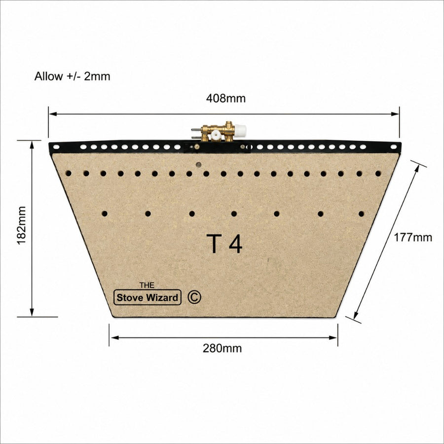 T4 inset gas fire burner