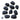 Ceramic gas fire coals arranged in a pack
