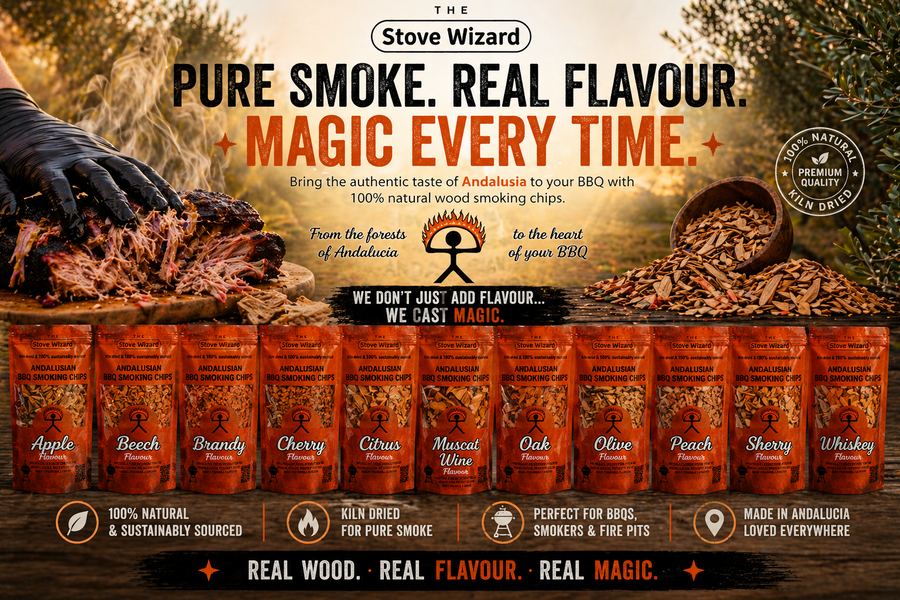 BBQ smoking wood chips in resealable bag