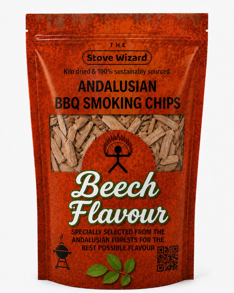 The Stove Wizard Andalusian BBQ Smoking Chips — Beech chips 850g (3.4L)
