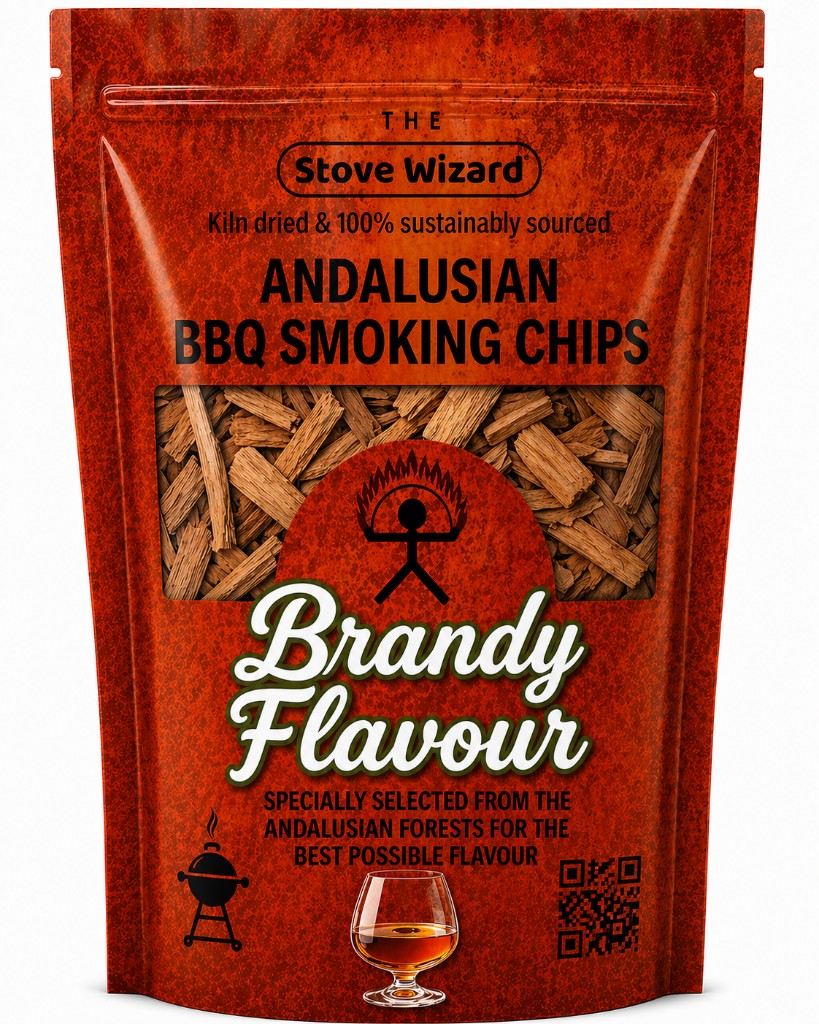 The Stove Wizard Andalusian BBQ Smoking Chips — Brandy chips 850g (3.4L)