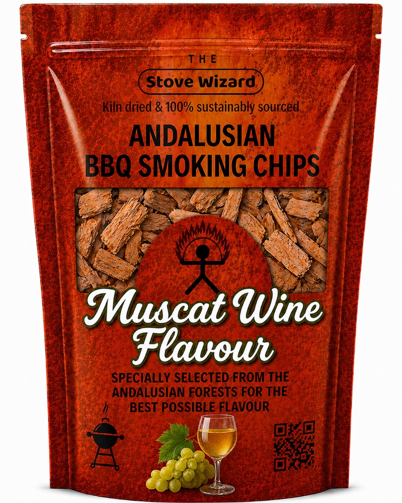 The Stove Wizard Andalusian BBQ Smoking Chips — Muscat chips 850g (3.4L)