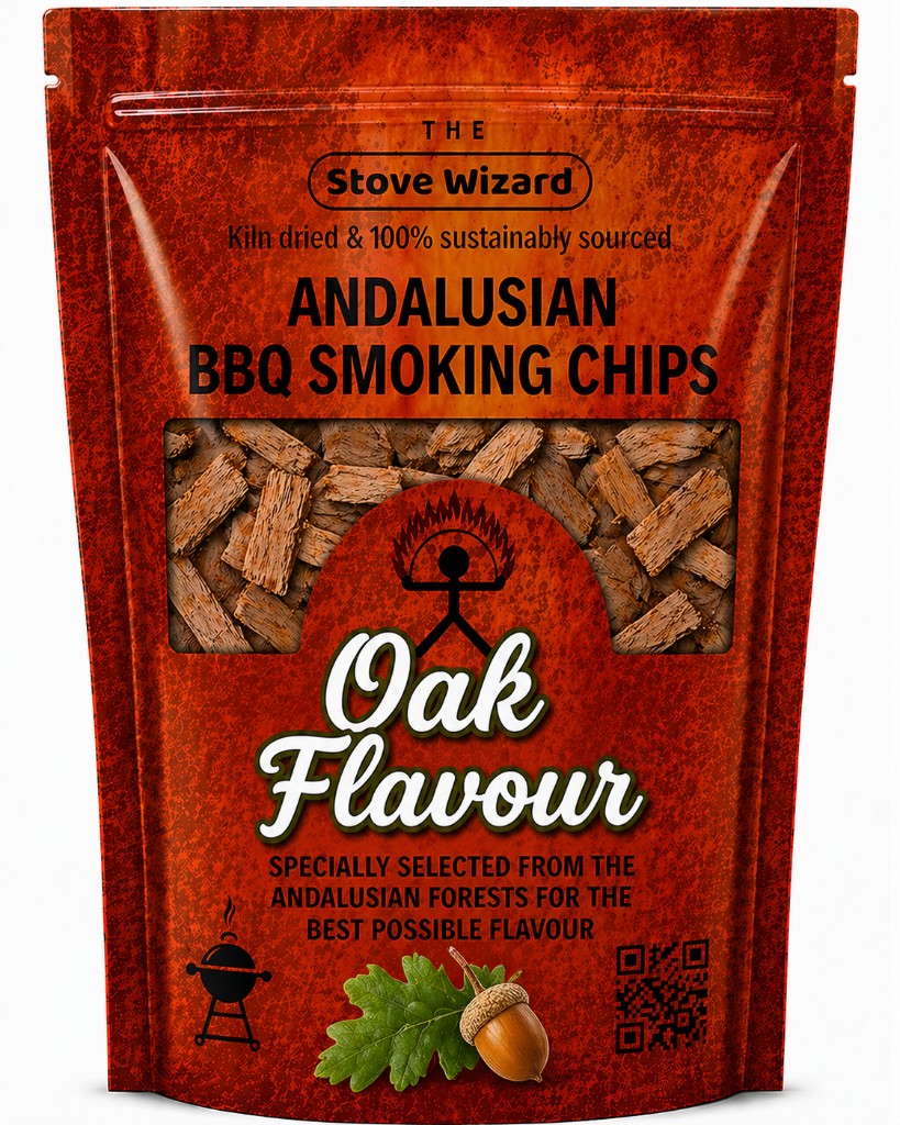 The Stove Wizard Andalusian BBQ Smoking Chips — Oak chips 850g (3.4L)