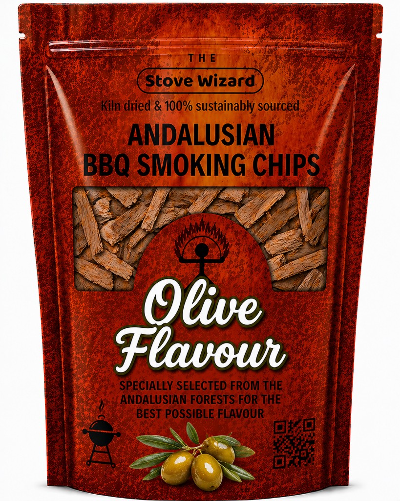 The Stove Wizard Andalusian BBQ Smoking Chips — Olive chips 850g (3.4L)
