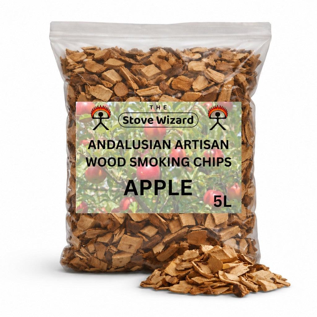 The Stove Wizard Andalusian BBQ Smoking Chips — Apple (5L)