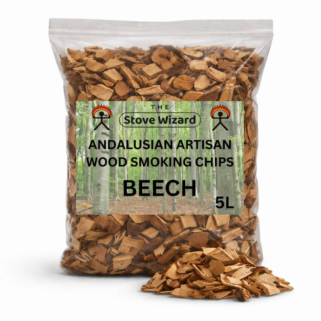 The Stove Wizard Andalusian BBQ Smoking Chips — Beech (5L)