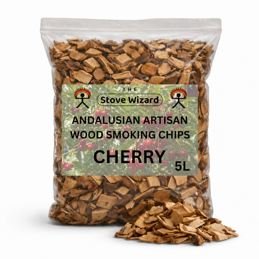 The Stove Wizard Andalusian BBQ Smoking Chips — Cherry (5L)