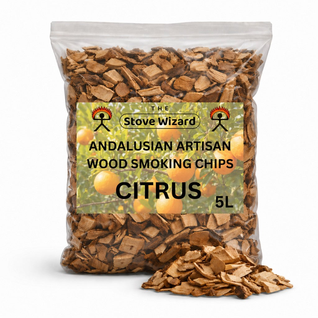 The Stove Wizard Andalusian BBQ Smoking Chips — Citrus (5L)