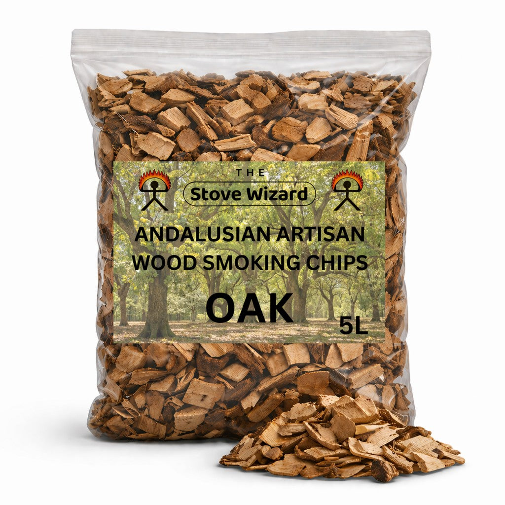 The Stove Wizard Andalusian BBQ Smoking Chips — Oak (5L)