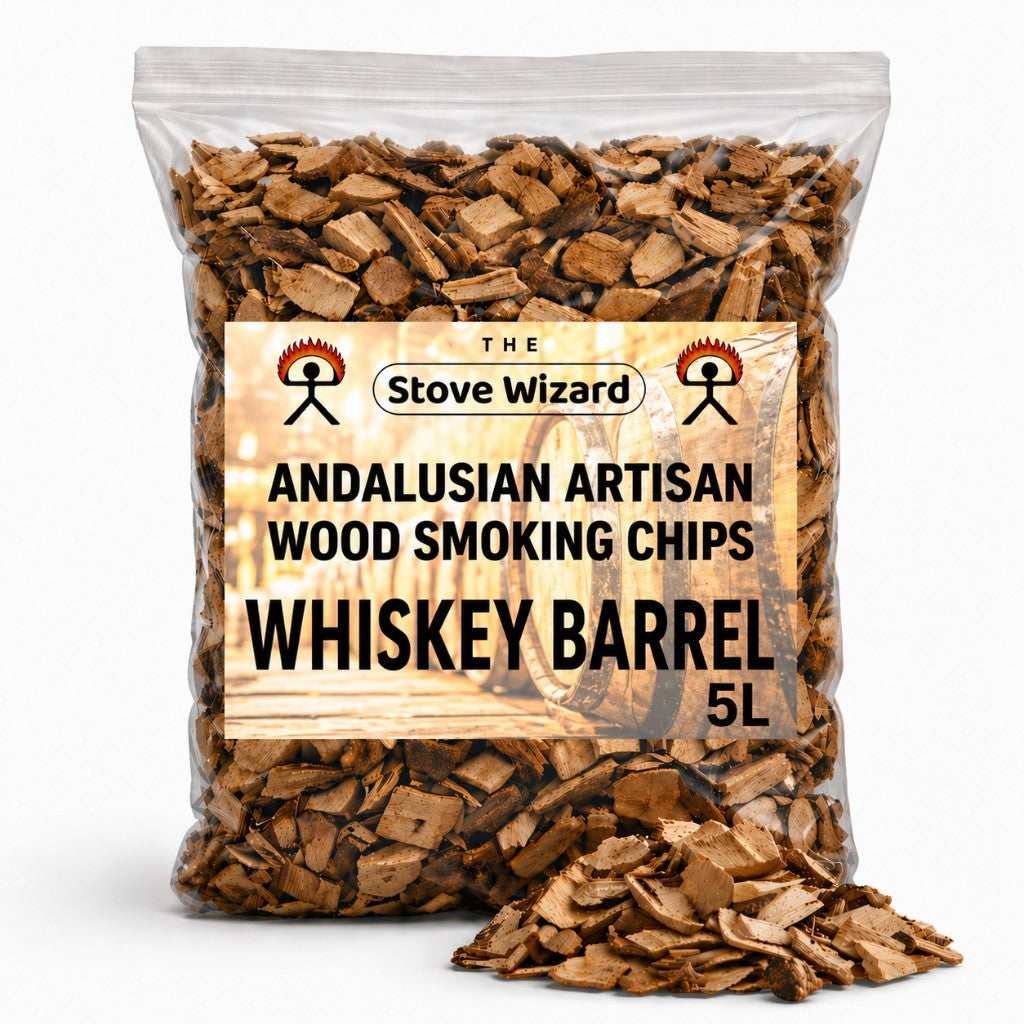 The Stove Wizard Andalusian BBQ Smoking Chips — Whiskey (5L)