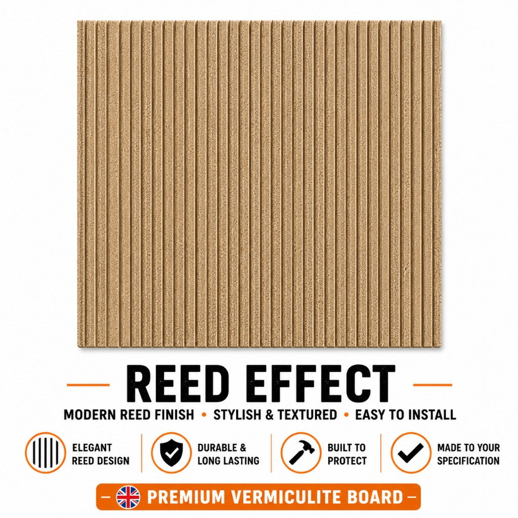 Reed Effect decorative vermiculite board