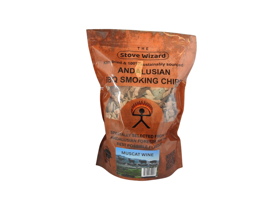 MUSCAT BBQ smoking wood chips in resealable bag