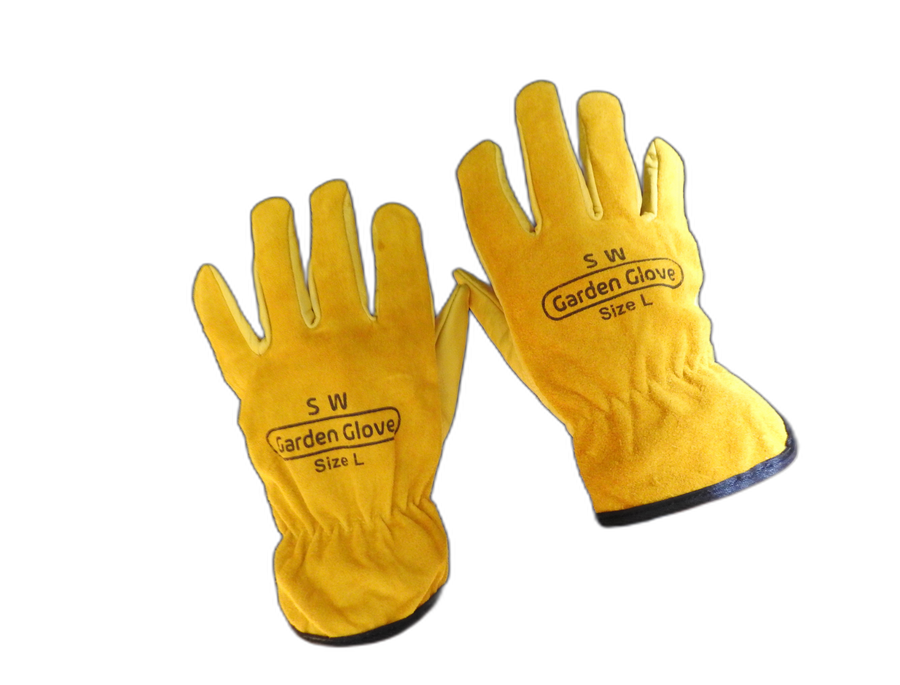 Heat-resistant leather stove gloves