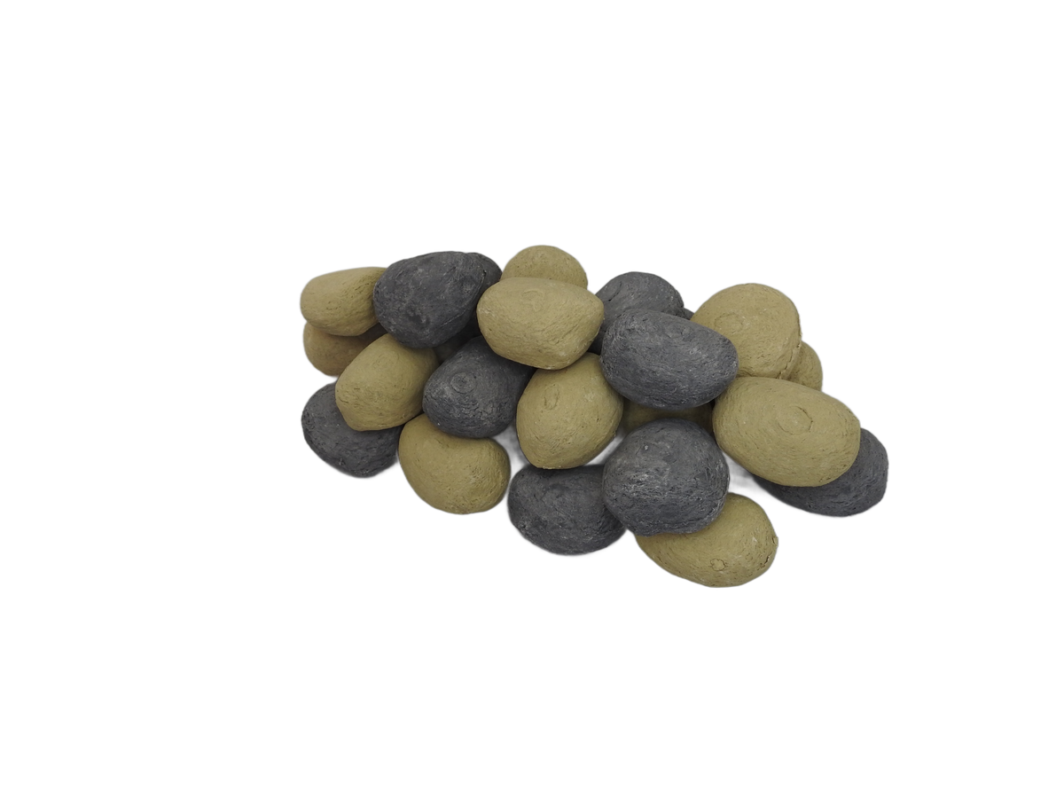 Large Grey Beige Pebbles (10 / 15 / 20 / 30 Pack)