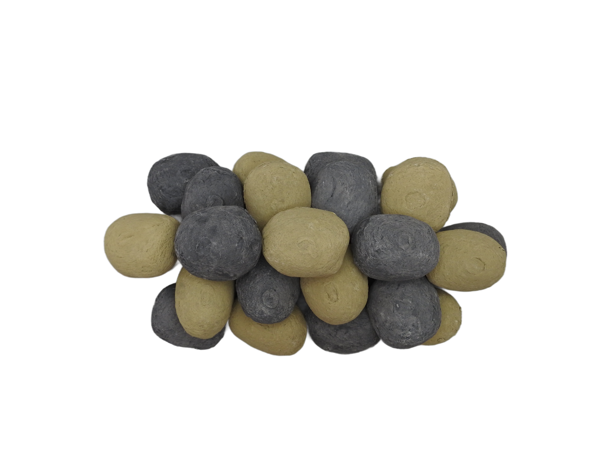 Large Grey Beige Pebbles (10 / 15 / 20 / 30 Pack)