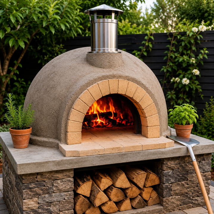 BBQ DIY pizza oven parts — firebricks, refractory clay and pizza oven materials