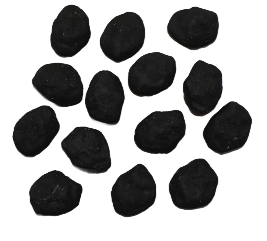 14 Gas fire replacement ceramic refractory small cast coals (BLACK)
